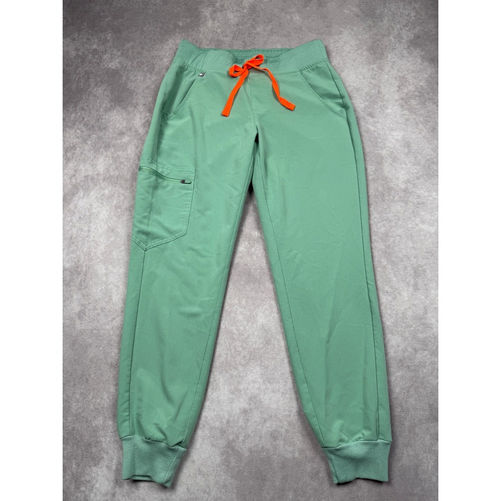 FIGS Technical Collection Jogger Scrub Pants‎ Green Women XS P Medical Nurse